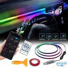 RGB Car Interior Ambient Light Kit USB-Powered 43.31 in 47.24 in Acrylic