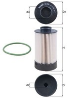 Mahle Kraftstofffilter KX 340D Passend FüR Iveco UAZ