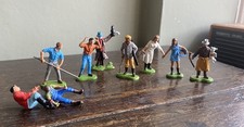1971- Vintage Britains Ltd 1:32 9 Farm Yard Figures Scarecrow, Farmers, Shepard 