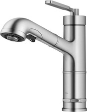 Allyn Pull-Out Single Handle Kitchen Faucet in Spot-Free Stainless Steel