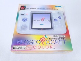 Neogeo Pocket Color Crystal White Boxed Console SNK CIB w/Button battery Tested
