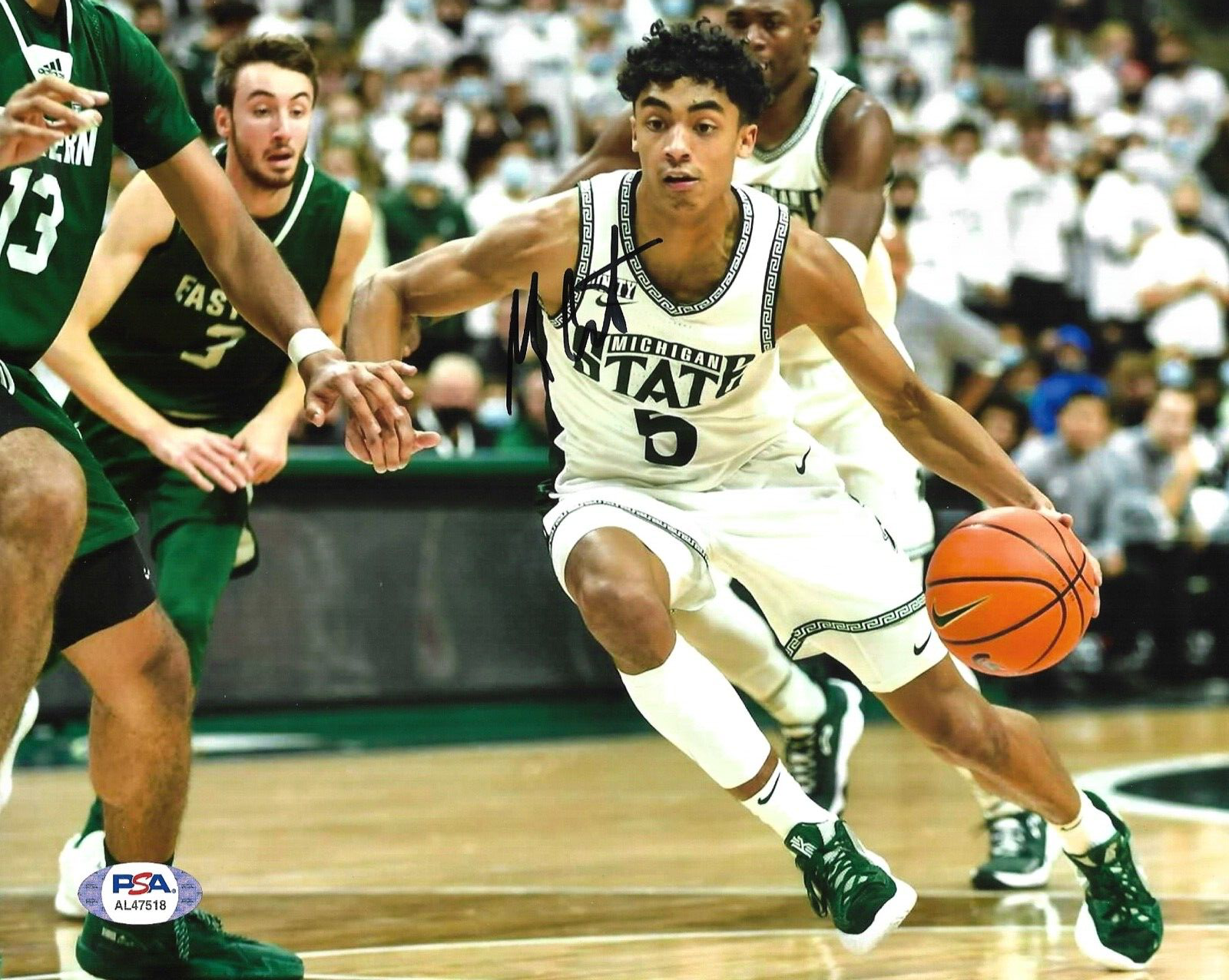 Max Christie Autographed Signed Los Angeles Lakers Michigan State 8x10 Photo PSA/DNA COA #2 