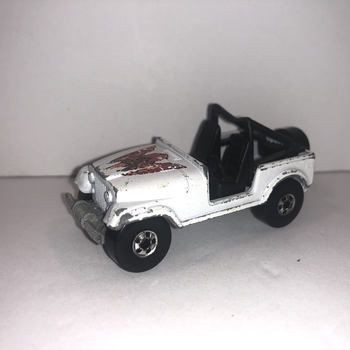1981 HOT WHEELS JEEP CJ-7 WHITE **HONG KONG