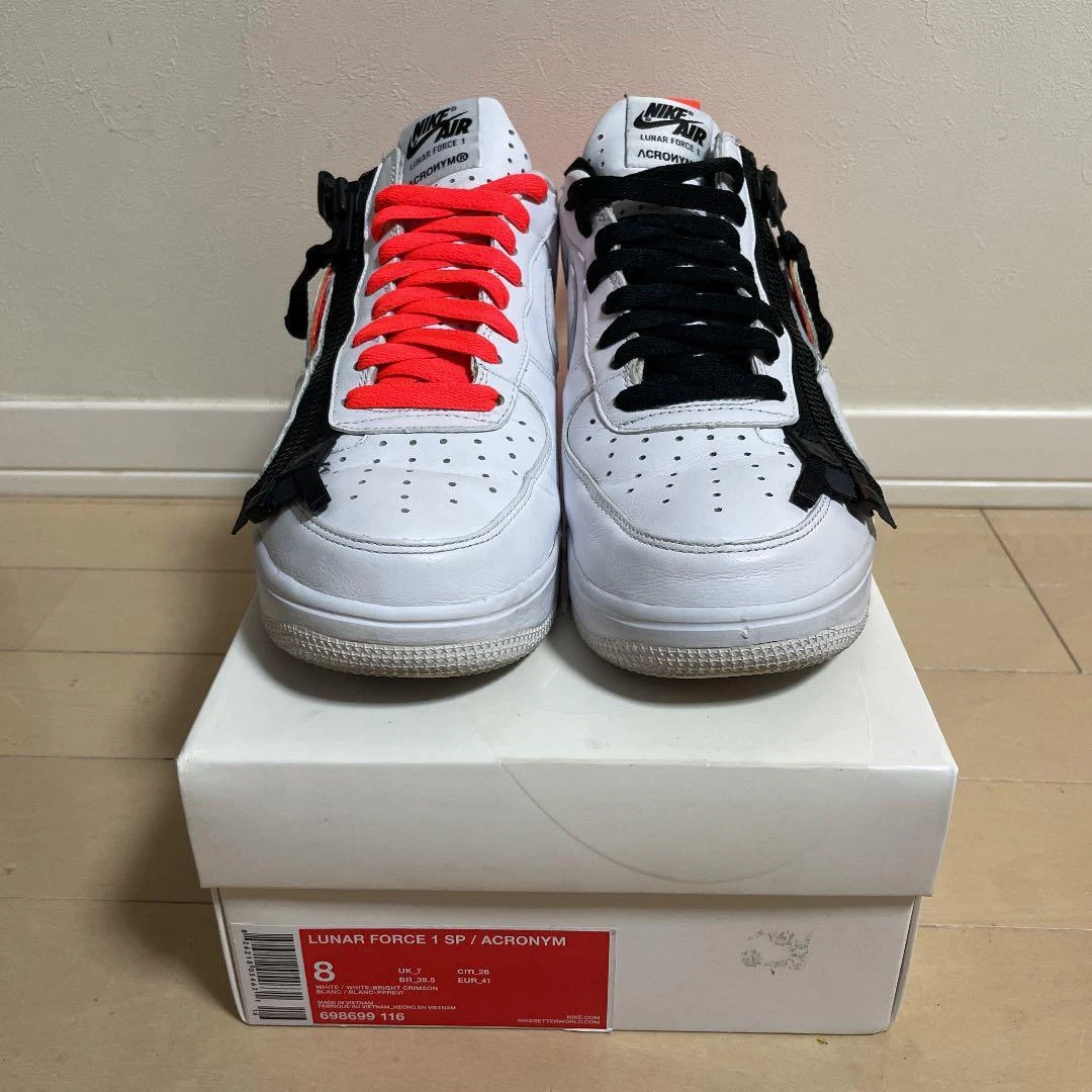 NIKE LUNAR FORCE 1 Low ACRONYM Bright Crimson US 8