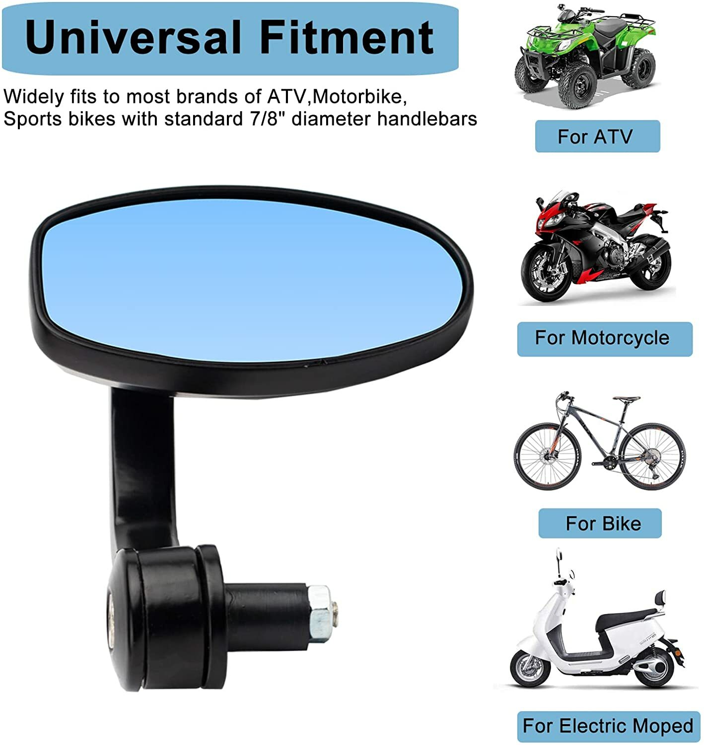 Motorfiets Spiegels CNC Bar End Mirror Cafe racer voor Yamaha mt09 mt07 voor Vespa z900rs voor BMW r1200gs F800GS voor SUZUKI GXSR | NL