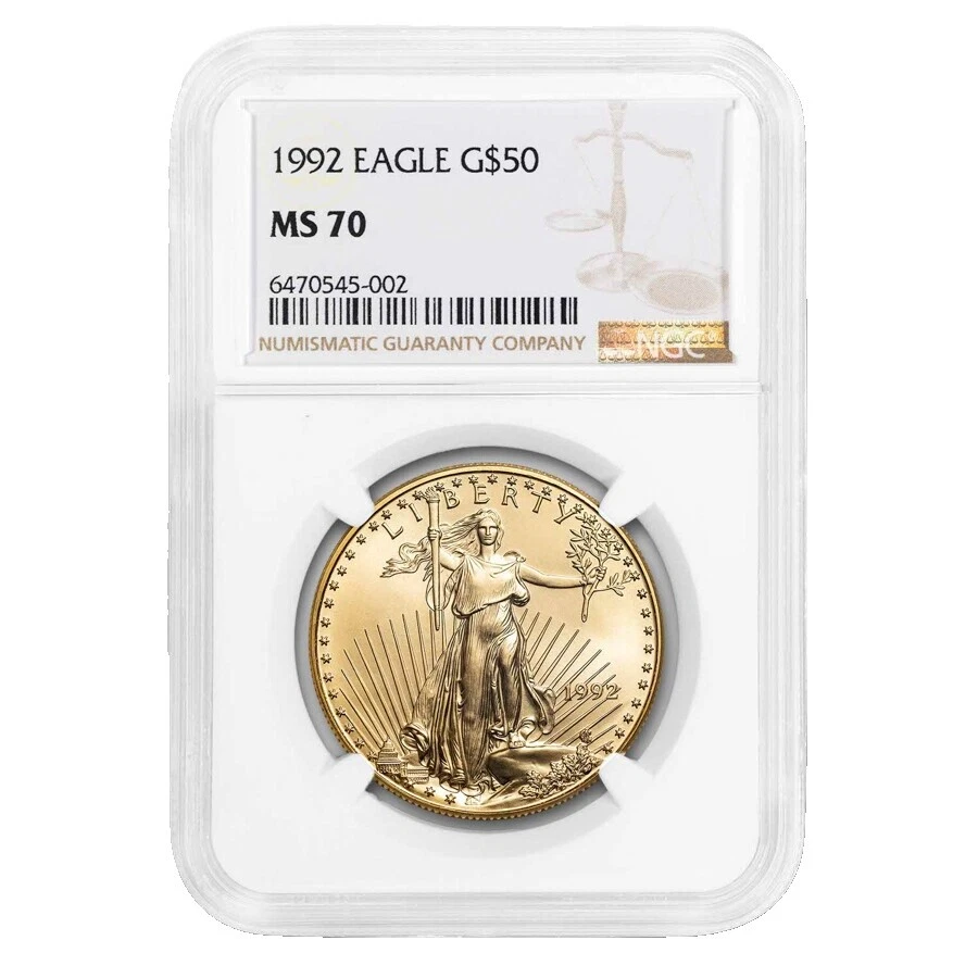 Contenido de metal precioso de 1 Oz por unidad de 1992 monedas de lingotes de oro