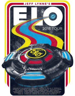 JEFF LYNNE'S E.L.O 2018 CONCERT TOUR POSTER 24''x18'' ELECTRIC LIGHT ORCHESTRA ELO