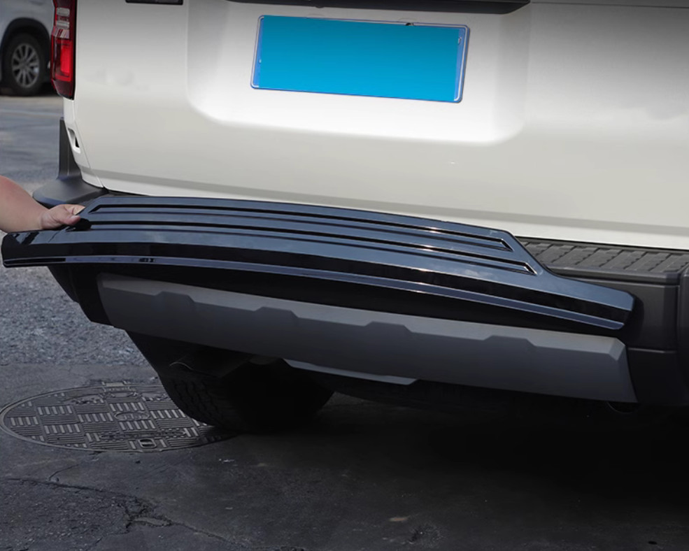 Glossy Black Rear Trunk Tailgate Decor Cover For Toyota Prado Land