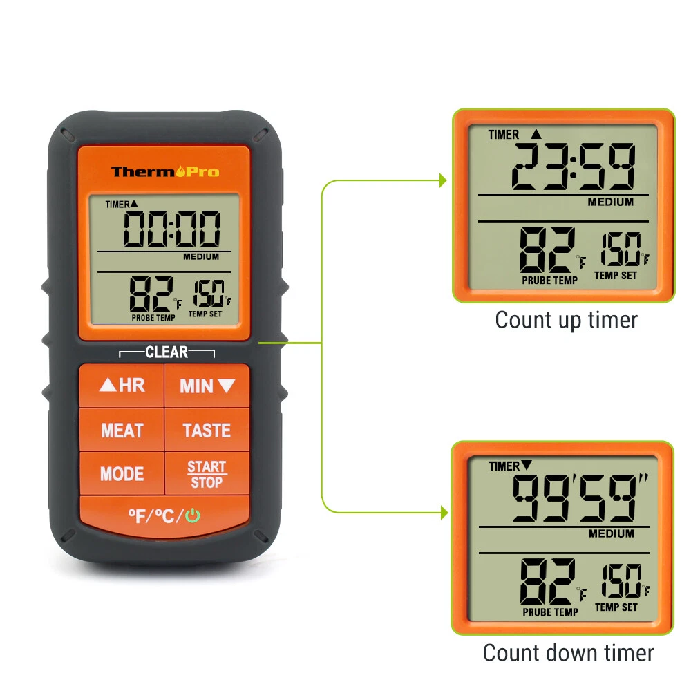 Meat Thermometer Digital with cableLCD Cooking Oven Grill Thermometer with Timer