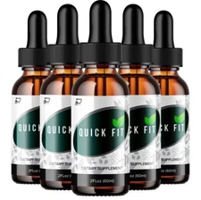 (5 Pack) Quick Fit Metabolism Drops Liquid Supplemnts - QuickFit Drops Metabolic