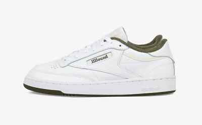 JJJJound Reebok Club C 85 Olive White Low Top Men's 11 US Sneaker