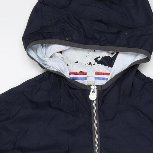 Colmar Men's Blue Windbreaker Jacket, Size 44, Hooded, Casual - Picture 11 of 12