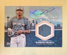 2023 Topps Update 12/25 Wander Franco All-Star Stitches Autograph Card 