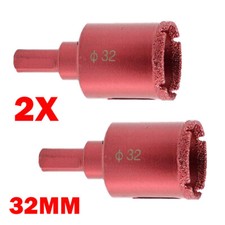 2X 32mm Diamond Core For Hole Saw Drill Bit Hole Cutter Tile Glass Cutter UK