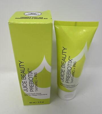 Juice Beauty PREBIOTIX Instant Flash Facial 2oz/60mL Full Size $52 NIB  X 180