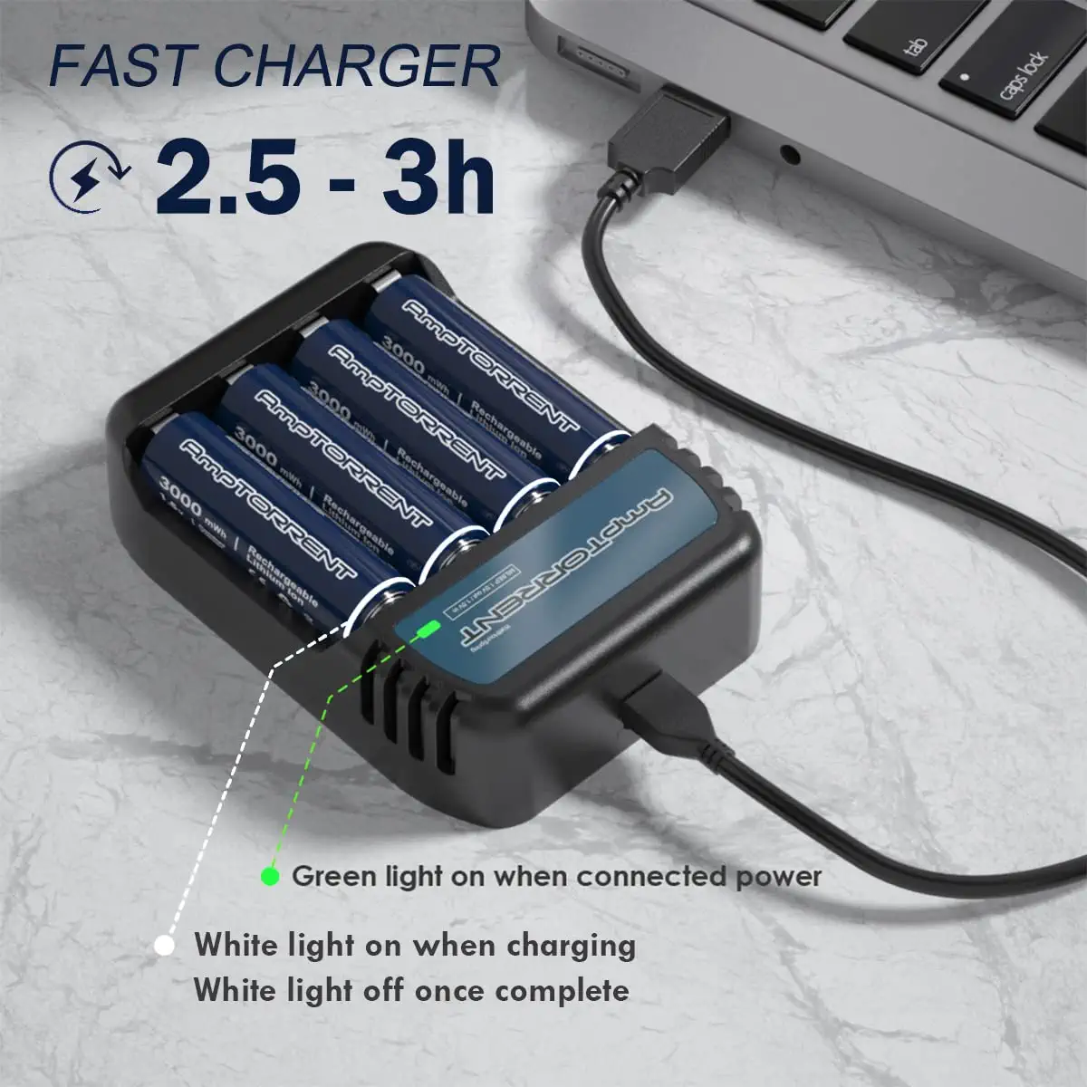 Amptorrent Batteries Variety Pack, Batteries AA and AAA, 1.5V Lithium