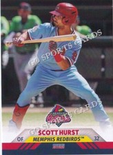 2022 Memphis Redbirds Scott Hurst RC Rookie St Louis Cardinals
