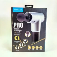 NuvoMed PRO Impact Massager Body Massager 4 Changeable Heads