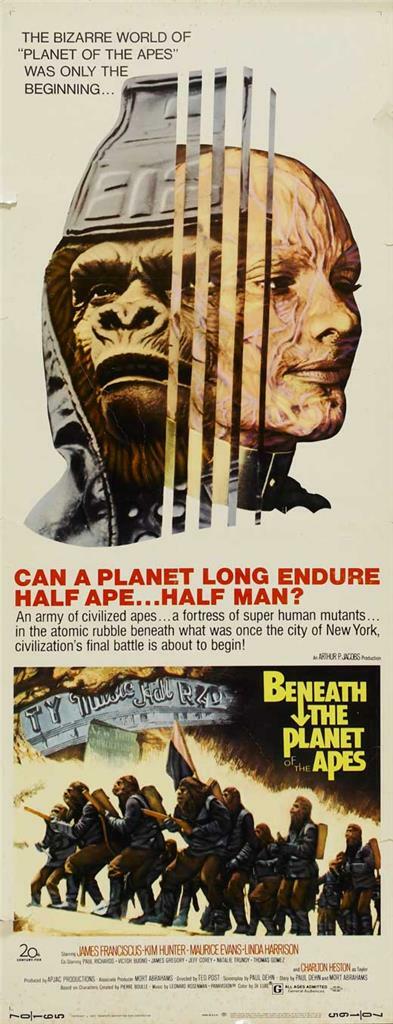 Beneath The Planet Of The Apes Poster Dave Gulick (@davelikesmovies)