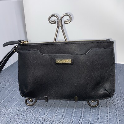Calvin Klein Black Wristlet Clutch Pouch Purse – RN 54163 CA 57151