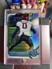  2021-22 Bowman University Jaylen Watson 1st Bowman Refractor and 1st Bowman 