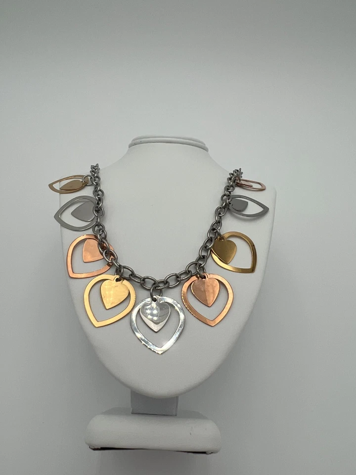 Collar QVC Acero por Diseño 20" Multicolor, Acero Inoxidable Tricolor Foto 4 de 4