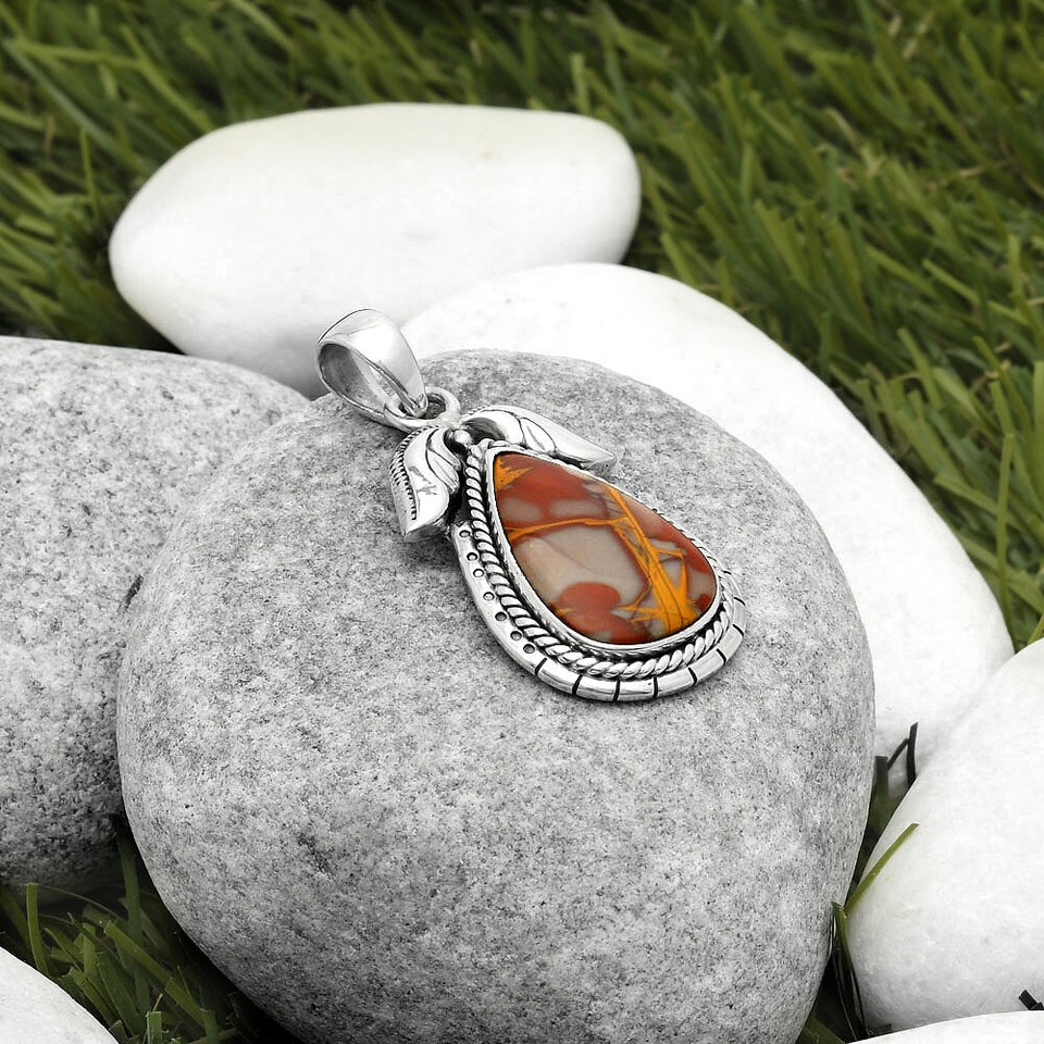 Natural Noreena Jasper 925 Sterling Silver Pendant Jewelry P1567 eBay