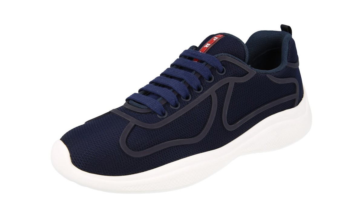 スニーカー PRADA NAVY BLUE LEATHER SNEAKERS s-l400.jpg