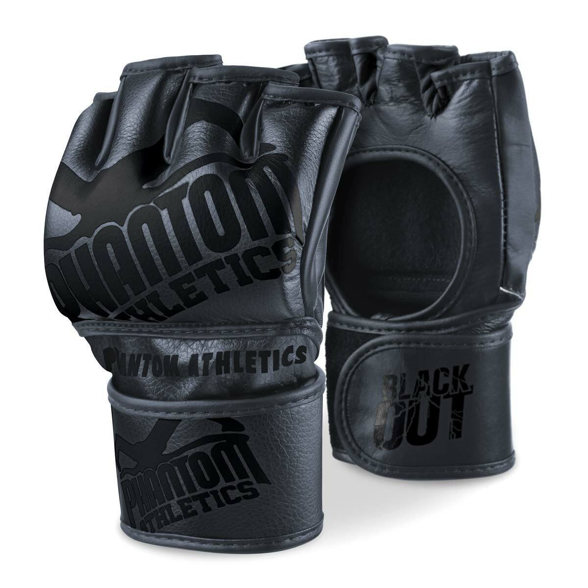 PHANTOM MMA Handschuhe Blackout | Kampfsport  Training Wettkampf UFC | VEGAN
