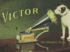 *Postcard-"Old Record-Player../Brand Victor--His Masters Voice" (Picture) {RB51}
