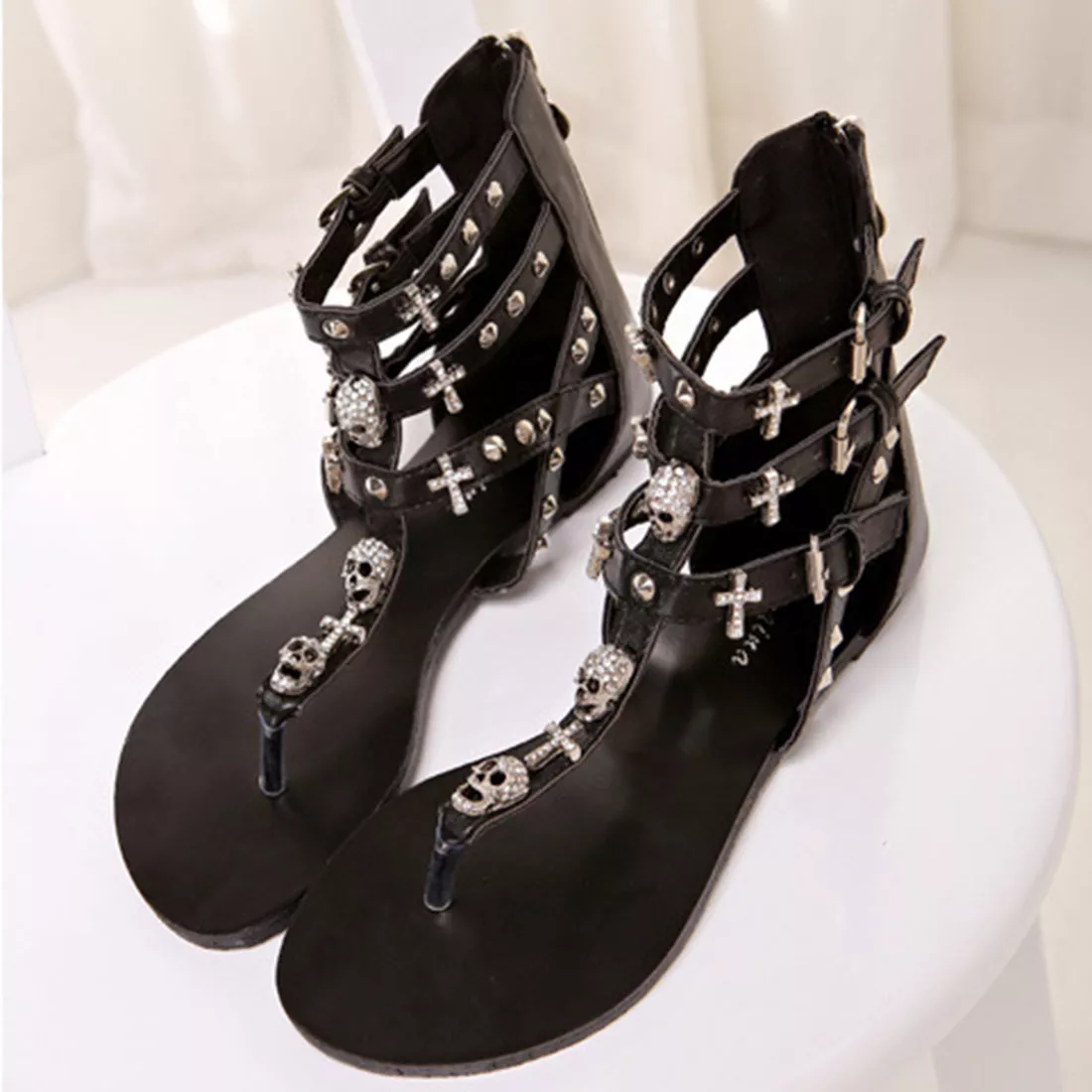 Gothic flip flops hot sale