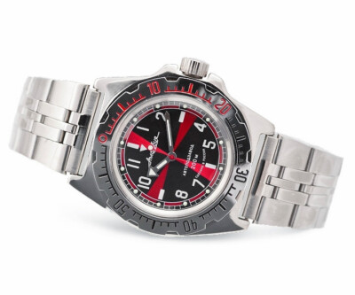 VOSTOK WOSTOK AUTOMATIK TAUCHERUHR DIVER AMF 110650 RADIO ROOM 20ATM