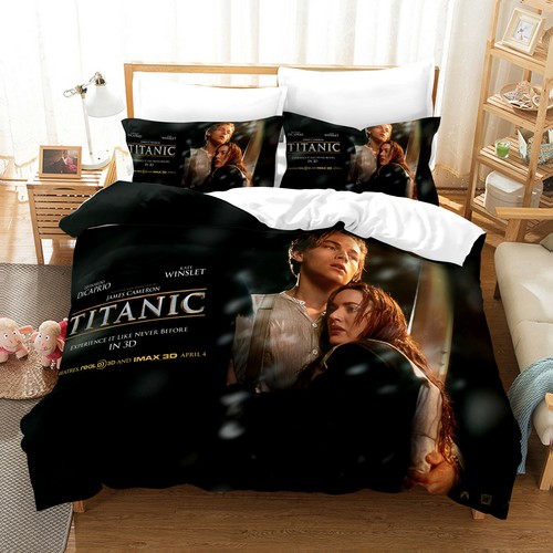 Titanic Quilt Cover Bedding Set 3PCS Duvet Cover Pillowcase Comfortable Cover UK - Picture 7 of 26