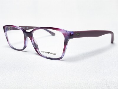 NEW Emporio Armani EA3060 5389 Womens Striped Violet  display picture 3