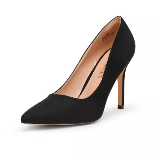US Damen-Slipper Stilettos hoher Absatz spitz zulaufend Hochzeit Party elegante Pumps Schuhe - Bild 10 von 13