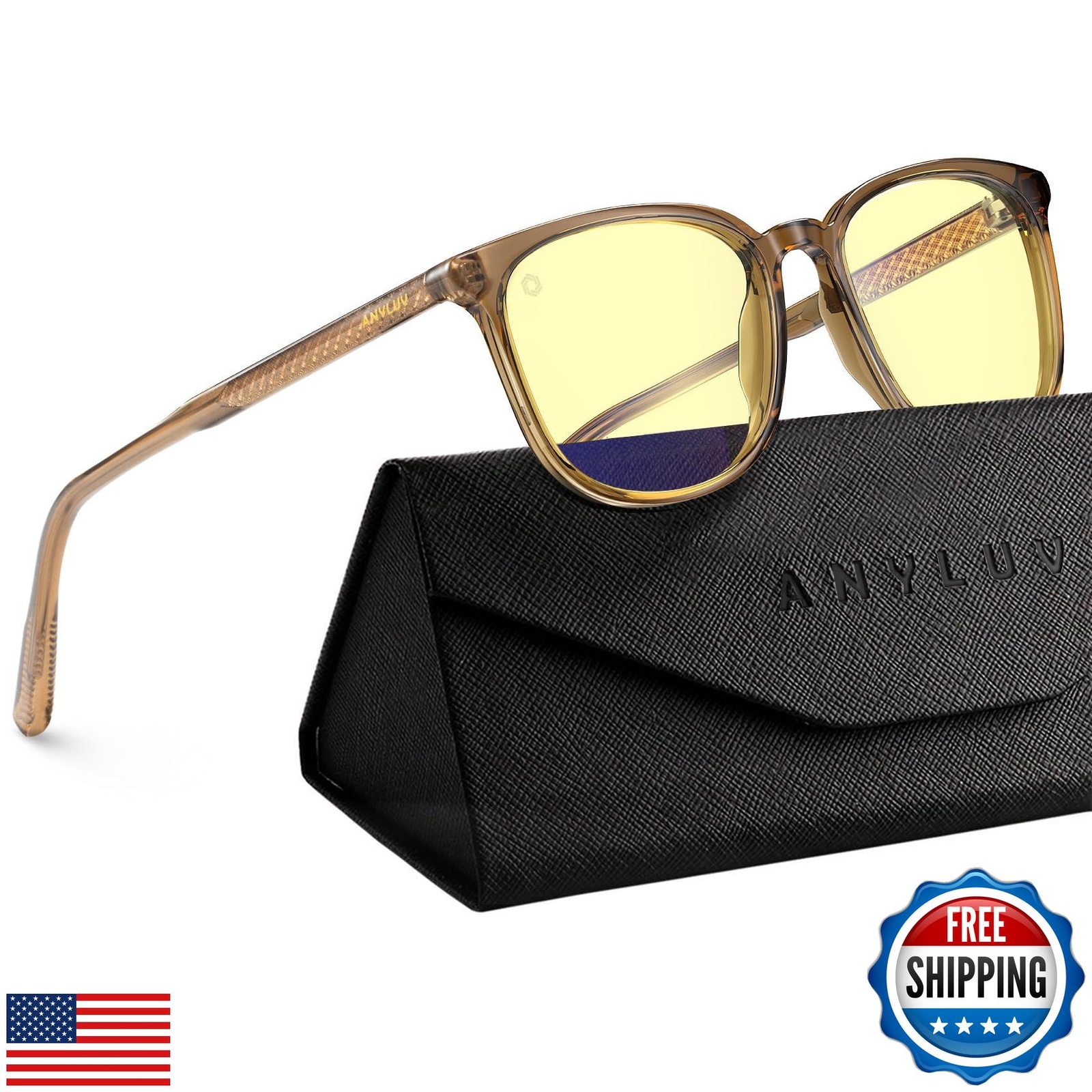 ANYLUV Blue Light Blocking Glasses for Women & Men with Stylish Frame Design-image