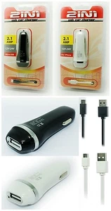 Micros rapides de grande puissance 2.1Amp USB Chargeur de voiture pour Samsung Galaxy J7/J7 Prime/ 17