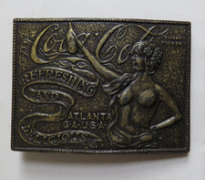 Vintage Coca Cola Belt Buckle Refreshing and Delicious USA Tiffany Foundry