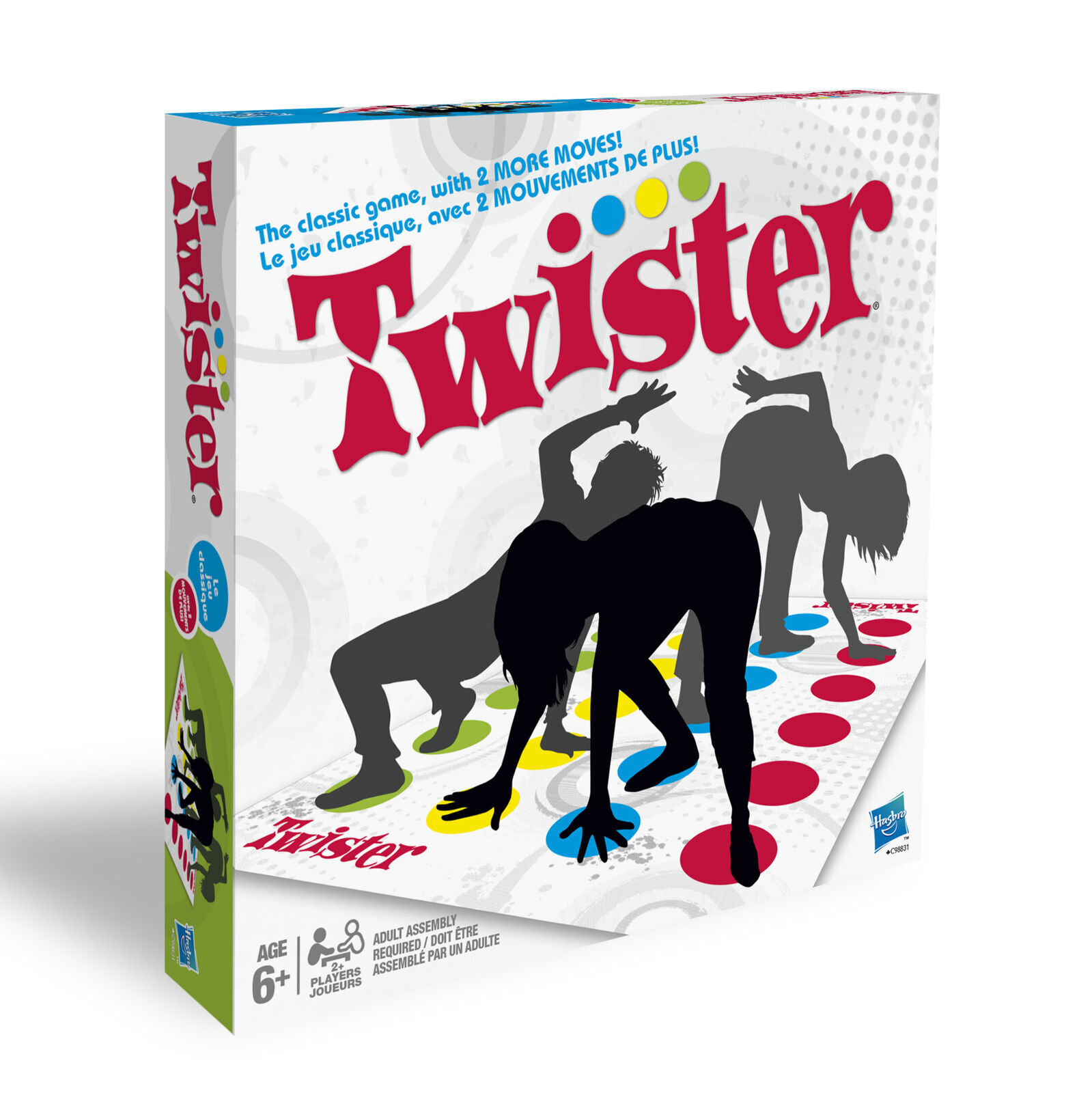 Twister by Hasbro - The Classic Game With Two More Moves - New & Sealed