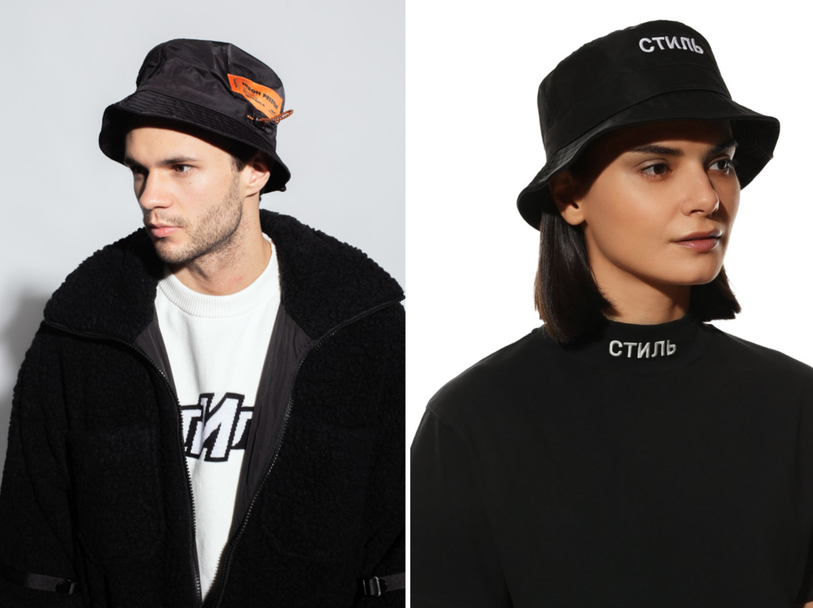 Heron Preston Ctnmb Logo Bucket Hat Fisherman Hut Cap New XL