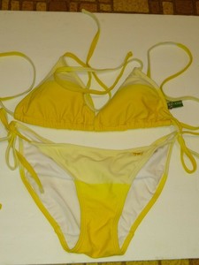 Women's U.S. Polo Assn 2 piece Bikini Bathing Suit Top is L Buttons are M GUC | eBay