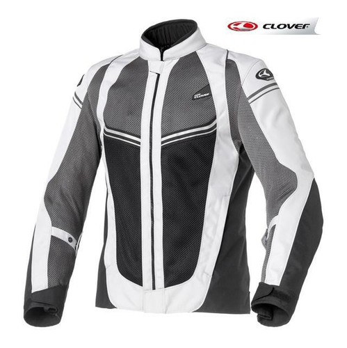 GIACCA MOTO DONNA ESTIVA CON PROTEZIONI CLOVER AIRJET-4 NERO/GRIGIO (TG.L)  | eBay