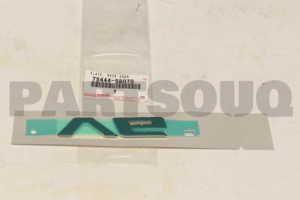7544458070 Genuine Toyota PLATE BACK DOOR 75444-58070 | eBay