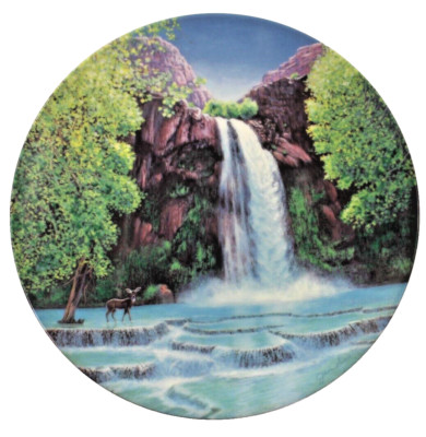 Nature's Legacy Series Plate ''Redwalls of Havasu Canyon'' by W.S. George 1991