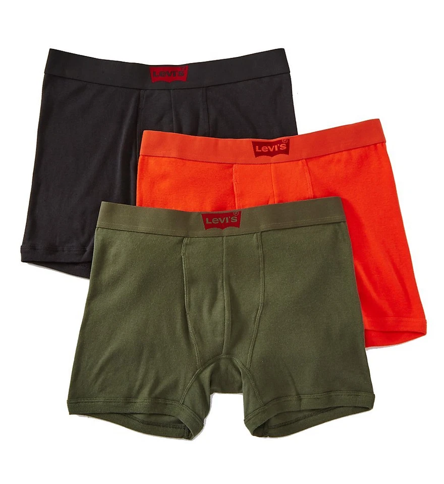 Novo na Caixa Pacote com Três (3) Roupa Íntima Masculina Levis Algodão Boxer Baú