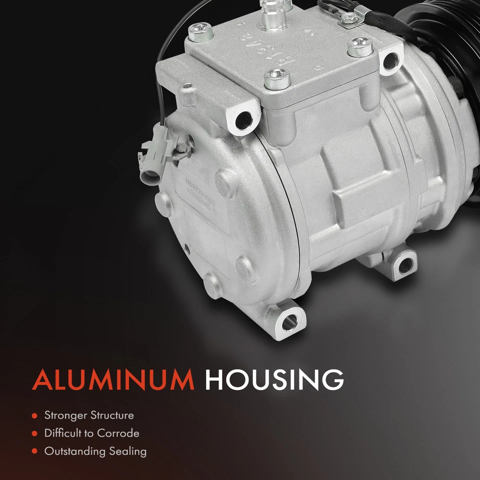 Compresor de aire acondicionado con polea de 4 ranuras para Toyota Tundra 00-04 T100 1995-1998 3,4 L Foto 4 de 4