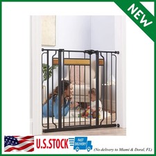 Extra Tall Walk Thru Safety Gate Baby Security Dog Pet Door Gates Fence Indoor