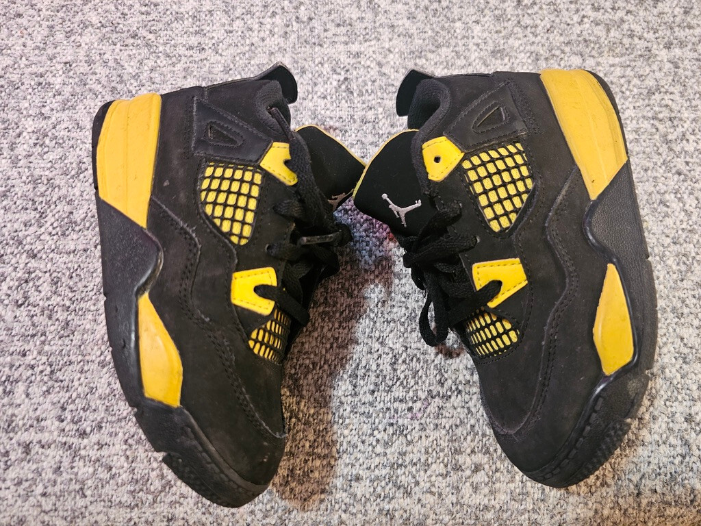THUNDER, 新品未開封, サンダー, LIVE 2005 Nike Air Jordan 4 Retro (Td) 