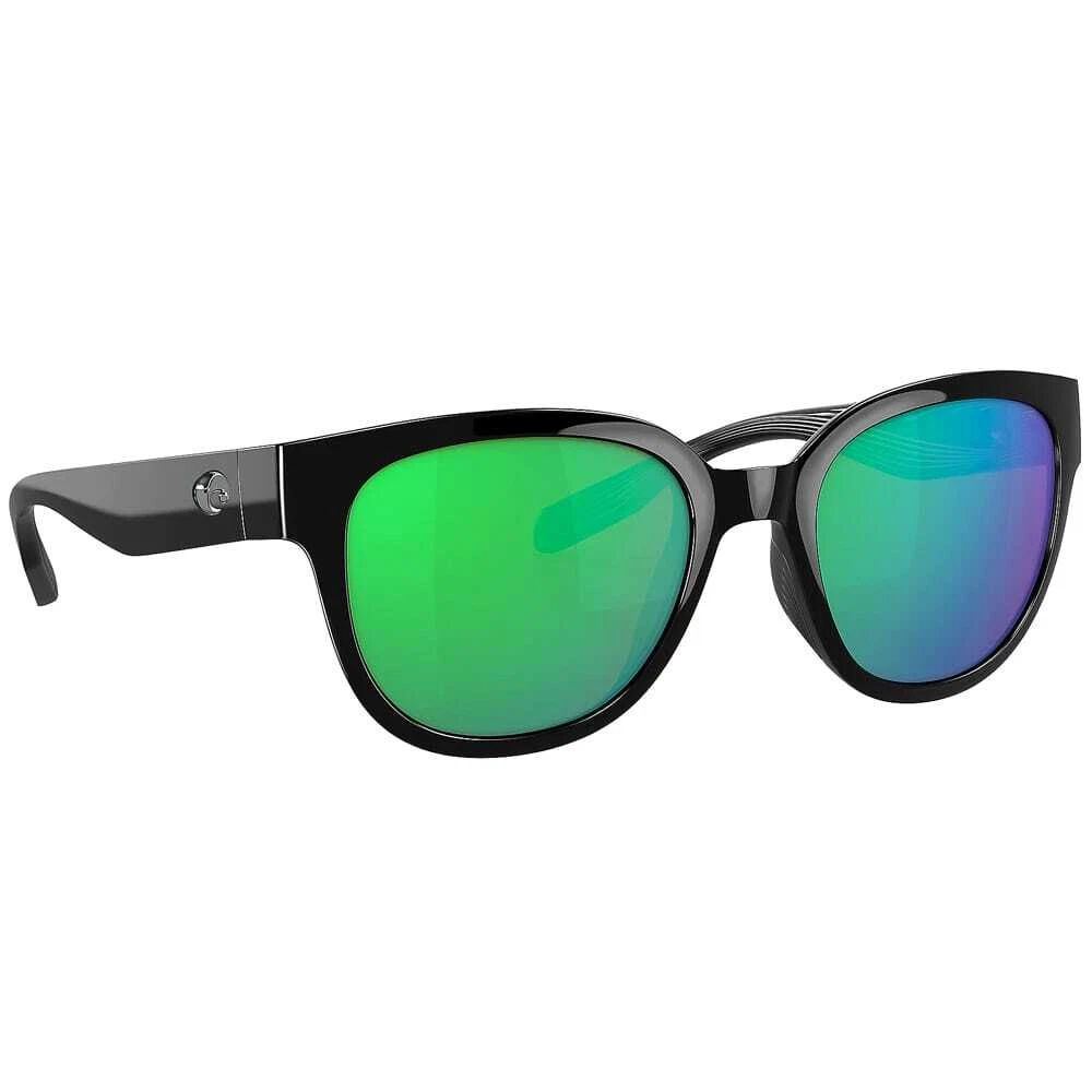 Costa Salina Black Sunglasses w Green Mirror 580P Lenses 06S9051
