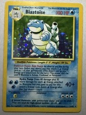 Blastoise 2/102 Holo Base Set Pokemon Card WOTC 1999 LP+ Vintage